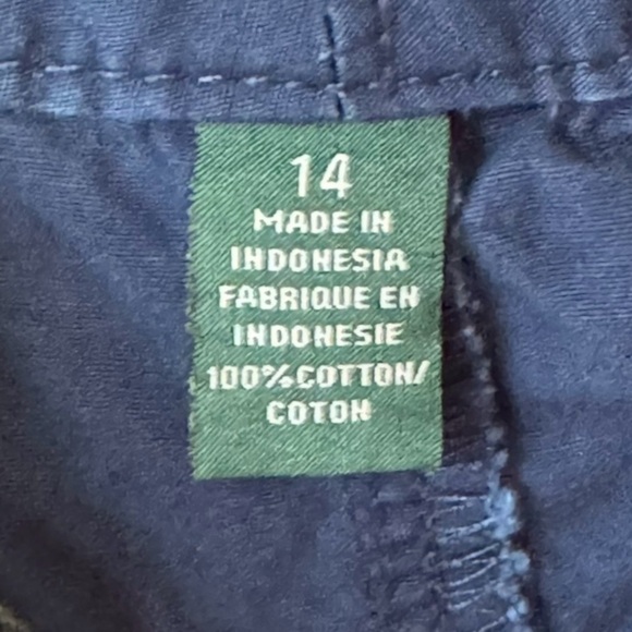 Lauren Jeans Co. Women's 100% Cotton Poplin Cargo Short Navy Blue - Picture 5 of 5